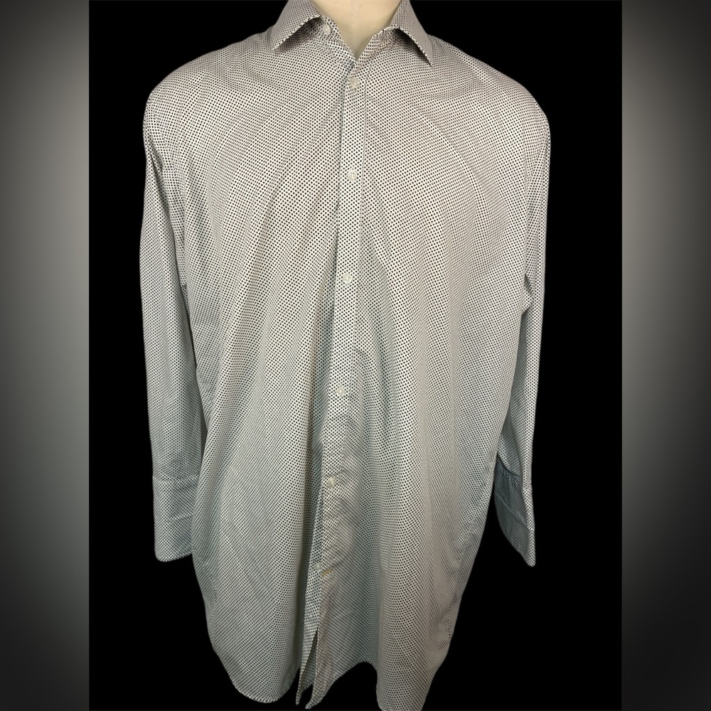 Stacy Adams Long Sleeve Button Up Shirt Men’s 18-18 1/2 -34/35